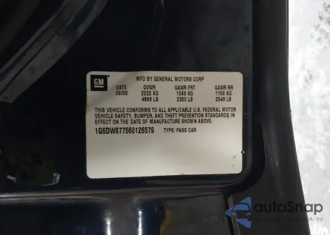 2006 Cadillac Sts V6 from USA, damaged, VIN 1G6DW677560126579